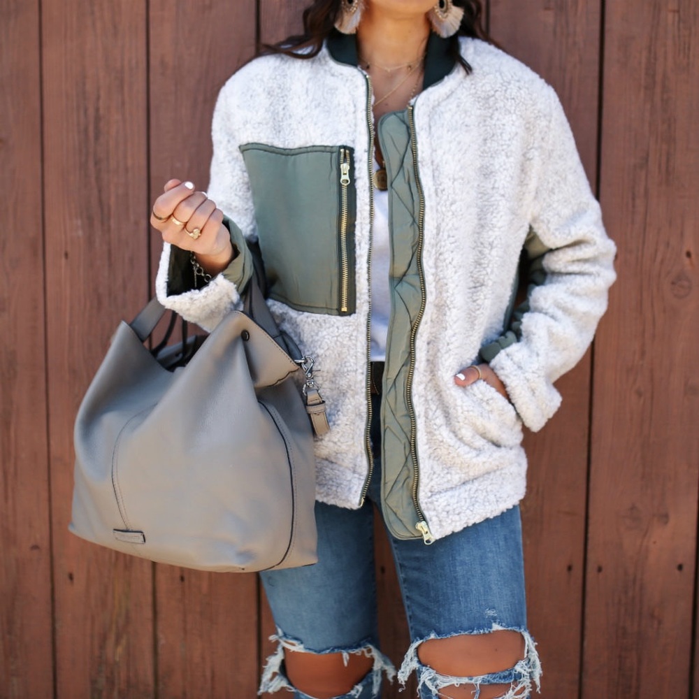 We The Free People Rivington Sherpa Sweater